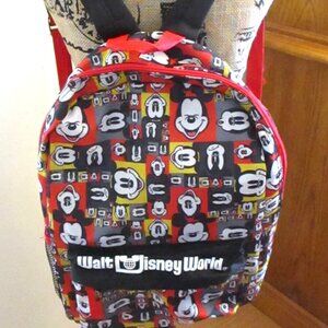 Walt Disney World Parks Backpack Mickey Mouse, Black, Adjustable Straps
